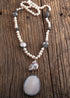 Boho Necklace, RH Precious Silver Peal